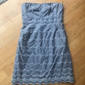 J. Crew Strapless Linen Dress